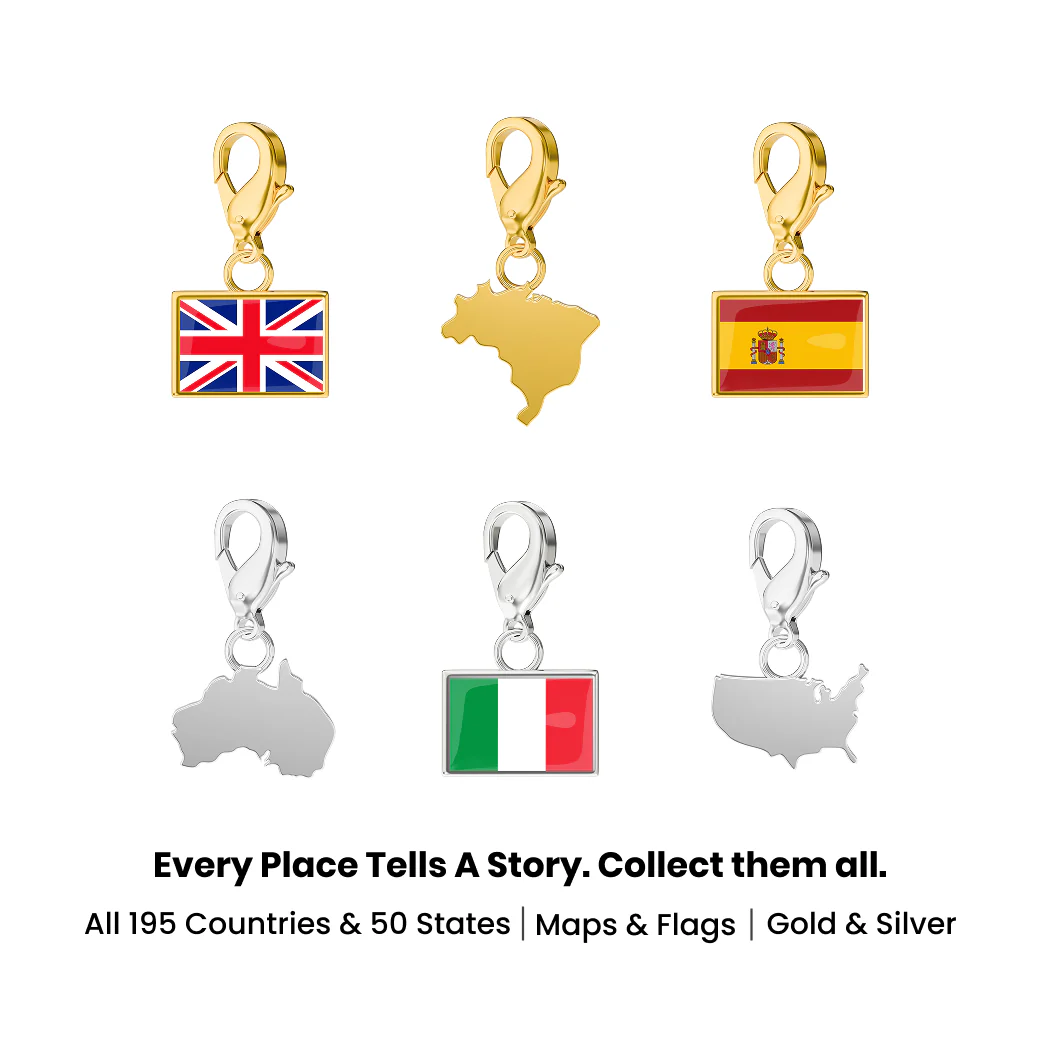 Flag & Map Charms